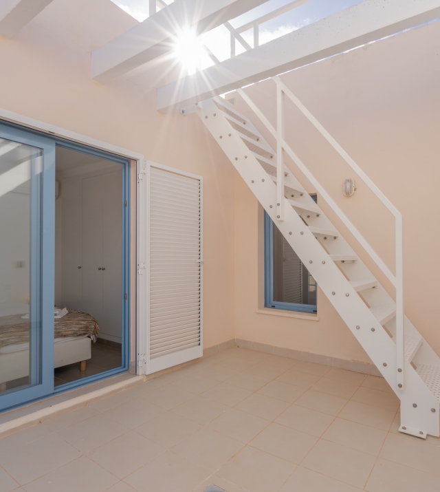 Resa Estates Ibiza sale ted koop Cala Tarida patio townhouse patio rooms.JPG